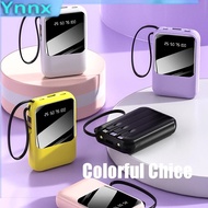 60000mAh Powerbank 30000mAh Mini Powerbank Built in 4 Cables Power Bank Fast Charging LED Display Po