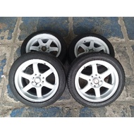 READY velg mobil bekas te37 ring 15 baut 4x100 4x114 + ban 195 50 r15