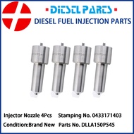 หัวฉีดหัวฉีดน้ำมัน4ชิ้น0433171403 DLLA150P545สำหรับ V12 V8 TBD616 V16