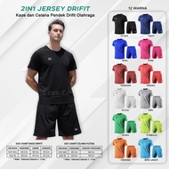 2IN1 PACKAGE OF JERSEY SHIRT, DRYFIT SPORTS SHORTS FOR MEN AND WOMEN