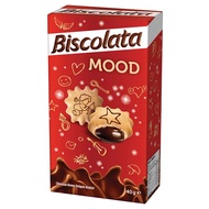 BISCOLATA MOOD , BISCUIT WITH CHOCOLATE CREAM FILLING 40G { 1BOX } luxurious chocolate🍬
