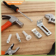 [joytownonline.sg] 2 Set Bifold Door Hardware Set Multipurpose Sliding Door Track Replacement Parts
