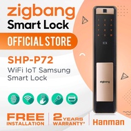 SHP-P72 WiFI IoT ZIGBANG Digital Door Lock (FREE INSTALLATION) 2 YEARS WARRANTY