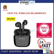 Awei T26 TWS Bluetooth 5.0 Wireless Earbuds Earphone Waterproof With Stereo Handfree, Audio, Earphon