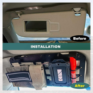 Car Sun Visor Organizer Vehicle Rigid Molle Panel Pickup SUV Truck Equipment Modular for EDC Pouch T