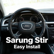 Car Cover 38Cm Avanza Fiber Steering Wheel 37Cm Elastic Steering Wheel Cover