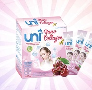 Uni Nano Collagen A+ - Collagen từ Hàn Quốc và Collagen peptide từ Đức Hộp 20 túi x 20ml