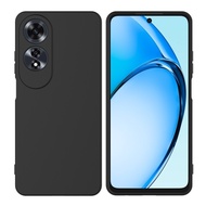 OPPO A60 4G Liquid Silicone TPU Phone Case Cover (Black)