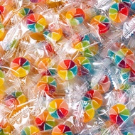 Children's Day Candy Snacks Mixed Fruit Flavor Win 六一儿童节糖果小零食混合水果味风车糖手工切片糖喜糖散装糖yt9.2