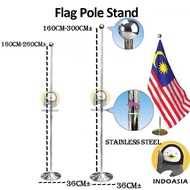 Flag Pole Stand Indoor Tiang Bendera Stainless Steel Flag Pole With Stand