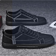 Canvas Shoes Men s Shoes Men s Shoes Men s Sneakers All black Spring All match Casual Black Men s Cl