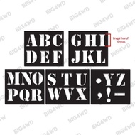 STENCIL MAL CETAKAN CAT SEMPROT HURUF DAN ANGKA