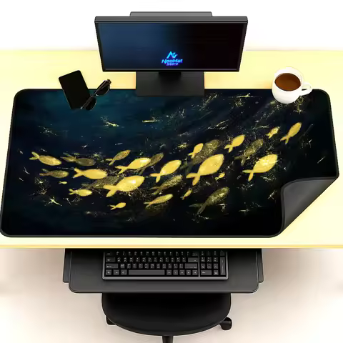 Koi Mousepad Xxl Fish Pc Accesseries Mouse Pad 180x60 Desk Mat 1200x600 Black 1400x600 Office Access