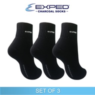 Exped Men Sports Thick Cotton Chracoal Anklet Socks 54368b Black