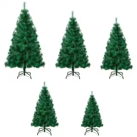 4/5/6/7/8FT Artificial Christmas Tree, Imitation Pine Needle Christmas Tree, Detachable Simulated Pi