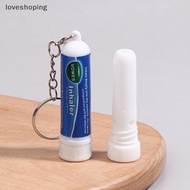 [loveshoping] 5Pcs Nasal Sti Keychain Boosts Focus Inhaler Tubes Cooling  Nasal Inhaler Aromatherapy