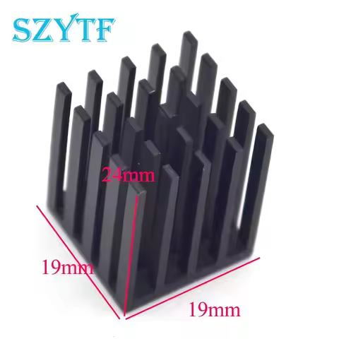 5pcs Heat sink 19*19*24MM (black slot) high-quality radiator
