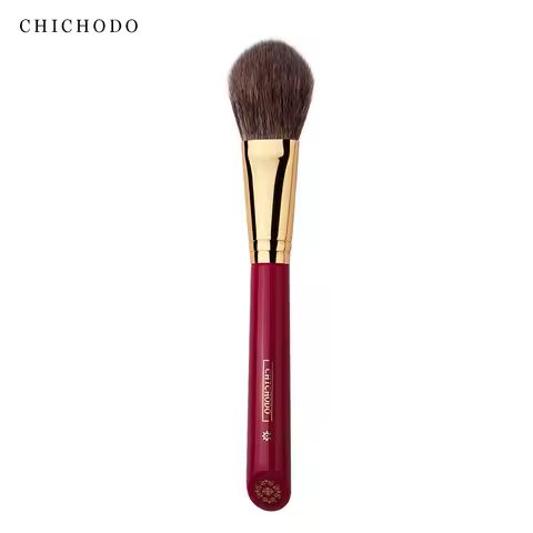 CHICHODO Luxury Makeup Brush Precision Blush Brush High Quality Soft Brush Made of Animal Hair- Red 