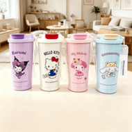 Miniso Sanrio Thermos Mug Stainless Steel Travel Mug Cute Cartoon Hello Kitty Kuromi My Melody Cinna