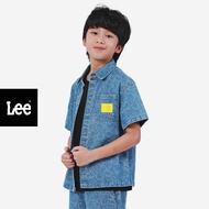 LEE KIDS เสื้อเชิ้ตแขนสั้นเด็กผู้ชาย คอลเลคชั่น Lee Smiley รุ่น LK S225BSHSN01