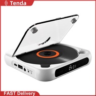 Bluetooth-Compatible CD Player A-B Repeat Sound Speaker USB AUX Playback Personal CD Player Memory Function for Home Car