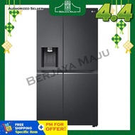 LG Nett 635L Side By Side Inverter Refrigerator GC-J257CQES (Matt Black)