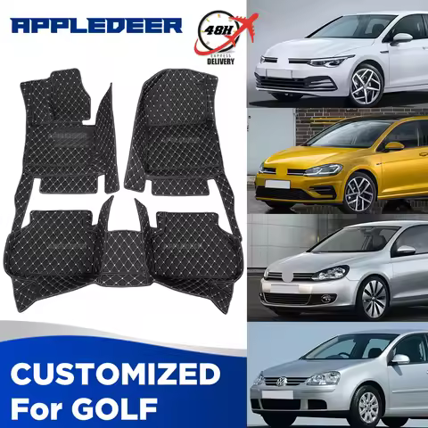 For Volkswagen Golf 5 Golf 6 Golf 7/7.5 Golf 8 2003-2025 Custom Car Floor Mat Automobile Carpet Inte