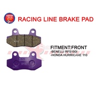 RACING LINE BRAKE PAD HONDA HURRICANE 110 FRONT BRAKE PAD