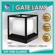 Outdoor Gate Light Outdoor Pillar Light Outdoor Model Pillar Light Black Cube M Size