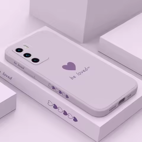 Simple Love Phone Case For Huawei P40 P50 P30 P20 Pro Lite Nova 5t Y7A Mate 40 30 20 Pro Lite Liquid