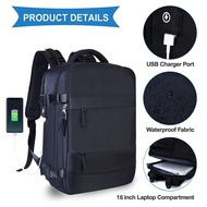 ℡ஐ  Large Travel Backpack for MenAirline Flight Approved Waterproof Laptop BackpackAnti Theft Carry on Backpack Hiking Backpack