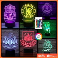 Anime 3D LED Acrylic Night Light Liverpool Chelsea Manchester Arsenal 3D Night Light FA Football Clu