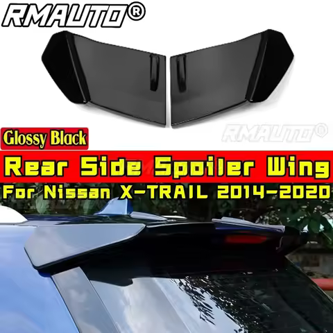 Rear Side Spoiler Carbon Fiber Look Sport Style For Nissan X-TRAIL 2014-2020 Exterior Part Rear Side