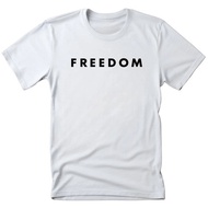 Freedom Charlie Kirk T shirt - White Color, Unisex Design, 100% Cotton, Graphic Print, READY STOCK