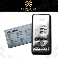 Metalor 1kg Silver Bar 999.0 Fine Silver | Swiss Silver Bullion | LBMA Approved | Silver Bullion SG