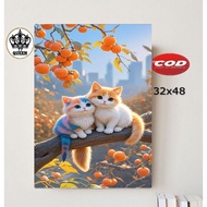 Cute cat poster, cute cat painting, cute cat poster, cute cat picture wall poster,/walldecor