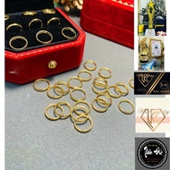 Mini Charm with 8mm O round ball cage - 10kara gold mixed handmade k