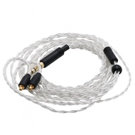 MMCX Interface Earphone Cable Silver-Plated 4-Strand Square Braided Earphone Upgrade Cable MMCX/IE80