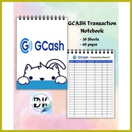 ┓ ✬ ﹊ E-load/ Gcash Transaction Record Spring Notebook