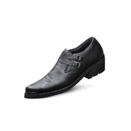 PRIA Men's Short Loafers, Men's Loafers, Cowboy Shoes, Formal Shoes, Leather Shoes