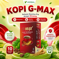 Kopi Gmax Kopi Stamina Tahan Lama Kopi Ginseng Penambah Stamina Pria Dewasa Original BPOM