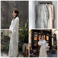 Ao Dai bag “Ha Chi” - Ao Dai CNY - Modern Brocade Ao Dai "Chau Sa" - Men's and Women's Couple Ao Dai