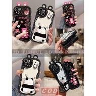 CASE WAVE 3D LOTSO PANDA FOR OPPO A5i A5X A5 2025 A5PRO A3X A3 NFC A60 A79 A18 A38 A58 A78 4G 5G A77