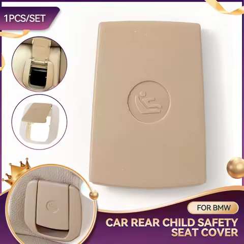 Beige Rear Seat ISOFIX Buckle Flip Cover Child Seat Safety Belt Caps For BMW F30 F31 F20 F21 F22 F80