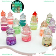 Babyshower 1/5Pcs Mini Luminous Figures Wishing Bottle Miniatures Home Garden Toys Dollhouse Decor DIY Ornaments Accessories SG