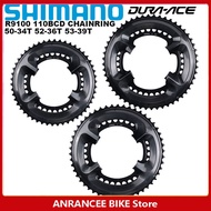 Shimano DURA ACE R9100ห่วงโซ่110BCD 11ความเร็วจักรยานสีดำจักรยาน50-34T 52-36T 53-39T สำหรับ R9100 Cr