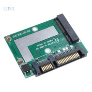 LIDU1 mSATA to 2 5in SATA3 Adapter Support 30x50mm mSATA SSD Convert to Standard 2 5in