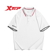 Xtep Men's Short-sleeved New Thin Section Casual All-match Knitted Sports Short-sleeved