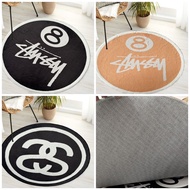 Karpet bulat Ball 8 Billiards Design Area Rug Soft Non-Slip & Machine Washable For Living Room, Bedr