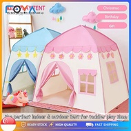 READY STOCK✨Kids play Tent Children Castle Hut design Indoor and Outdoor Portable Play Tent house Princess Castle Tent